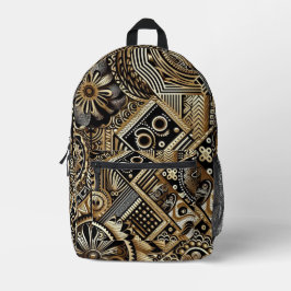 Multi-colored Patterned Backpack Bedrukte Rugzak