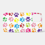 Multi-Colored Paw Prints Case-Mate iPhone Case (Achterkant (horizontaal))