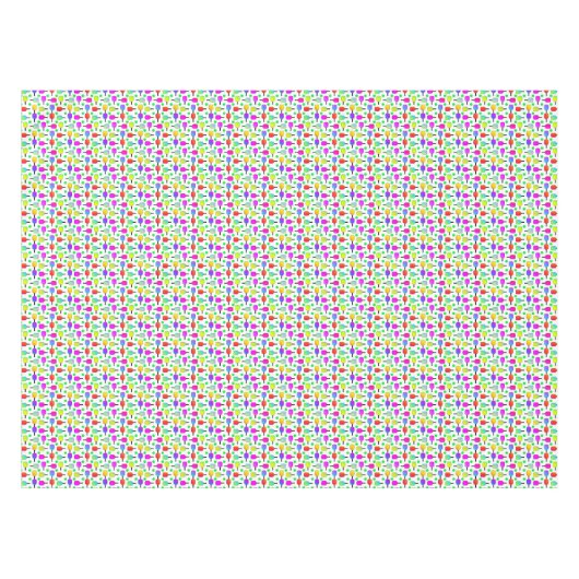 Multi-Colored Pickleball Paddles Green Pickleballs Tafelkleed (Voorkant (Horizontaal))