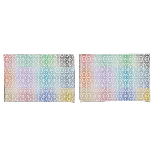 Multi-Colored Pillowcase Kussensloop (Voorkant-Set)