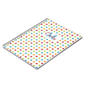 Multi-Colored Polka Dots Personalized Notitieboek (Linkerzijde)