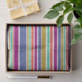 Multi-Colored Textile Stripes Tissuepapier (Geschenk)