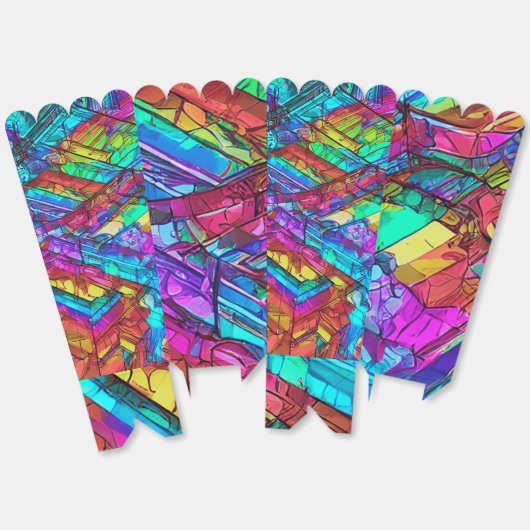 Multi Colorful Bedankdoosjes (Ongevouwen)