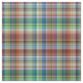 Multi-Colour Madras Pset Stripes Print Pattern Stof (Swatch)
