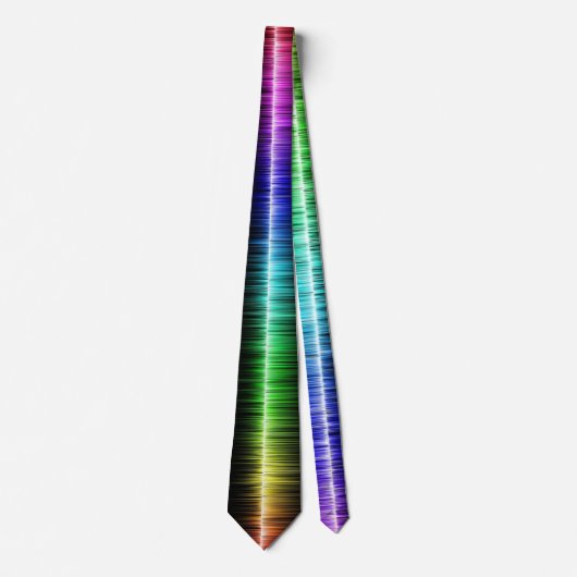 Multi-Colour Sound Wave Necktie Stropdas (Voorkant)