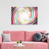 Multi-Colour Spark Swirl Canvas Afdruk (Insitu (Woonkamer))