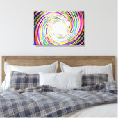 Multi-Colour Spark Swirl Canvas Afdruk (Insitu (Slaapkamer))