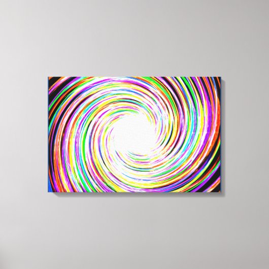 Multi-Colour Spark Swirl Canvas Afdruk (Voorkant)