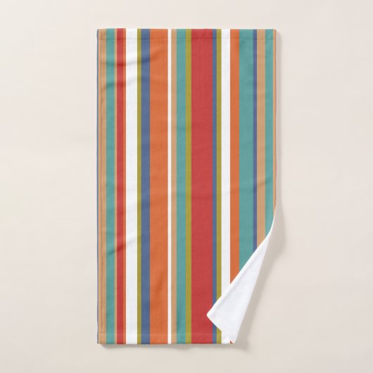 Multi-Colour Stripe Patroon Bad Handdoek (Handdoek)