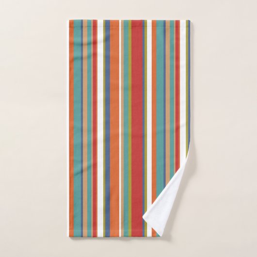 Multi-Colour Stripe Patroon Bad Handdoek (Handdoek)