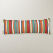 Multi-Colour Stripe Patroon Lichaamskussen (Achterkant)