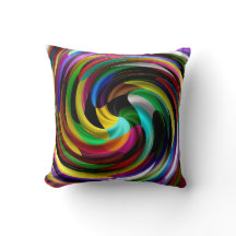 Multi-Colour Swirl Retro Art Design Abstract