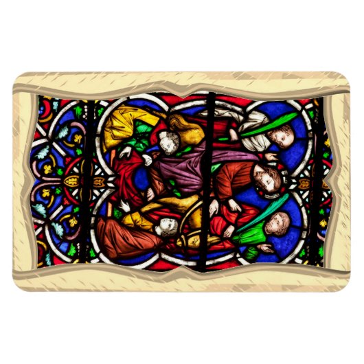 Multi Coloured Bible Scene Magnet Magneet (Horizontaal)