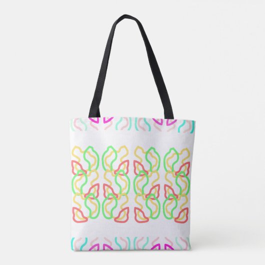 Multi Coloured Funky Tote Bag (Achterkant)