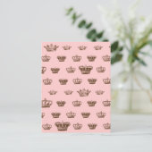 Multi Crown design - kies bkgd color Briefkaart (Staand voorkant)