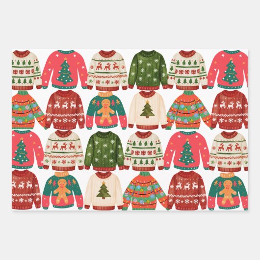 Multi Design Christmas Inpakpapier Vel (Voorkant 2)