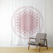 Multi-Dimensional Flower of Life Tapestry Wandkleed (In situ)