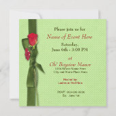 MULTI-DOELEINDE ROSES INVITATIE KAART (Achterkant)