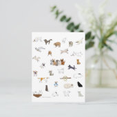 Multi-Dogs - Weg van Aantrek Briefkaart (Staand voorkant)