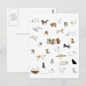 Multi-Dogs - Weg van Aantrek Briefkaart (Voorkant / Achterkant)