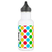 Multi Dot Aangepaste Geborduurde Monogram Golfdran Waterfles (Rechts)