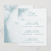 Multi evenement onder Zee grillige Waterverf stran RSVP Kaartje (Voorkant / Achterkant)