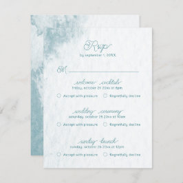 Multi evenement onder Zee grillige Waterverf stran RSVP Kaartje