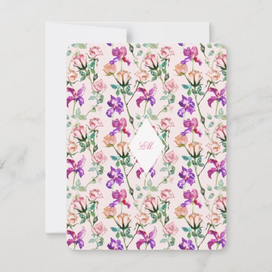 Multi Event Boho Chic Maximalist RSVP Kaartje (Achterkant)