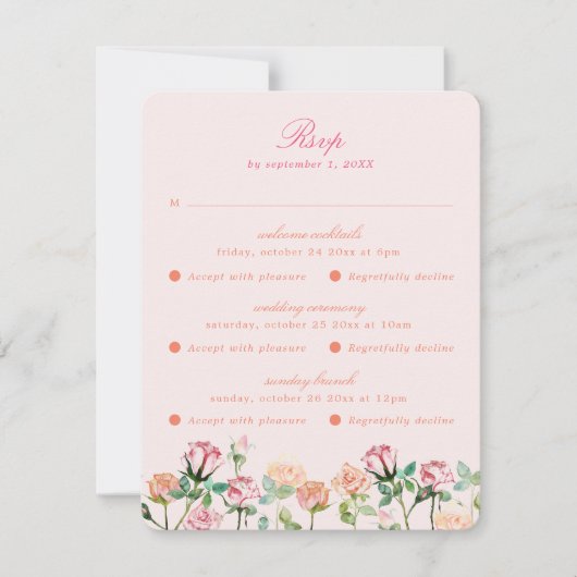 Multi Event Boho Chic Maximalist RSVP Kaartje (Voorkant)