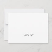 Multi-Event Formal Zwart Classic Lijst Bruiloft RSVP Kaartje (Achterkant)