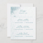 Multi Event Onder Zee Whimsical Waterverf Strand RSVP Kaartje (Voorkant)