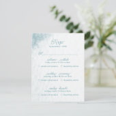 Multi Event Onder Zee Whimsical Waterverf Strand RSVP Kaartje (Staand voorkant)