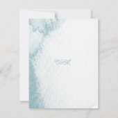 Multi Event Onder Zee Whimsical Waterverf Strand RSVP Kaartje (Achterkant)