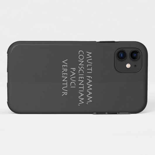 Multi famam conwetenschapper pauci verentur Case-Mate iPhone case (Achterkant (horizontaal))