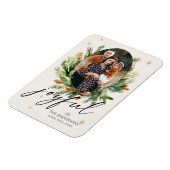 Multi Familie Foto's Groene bladeren Vrolijke Kers Magneet (Linkerzijde)