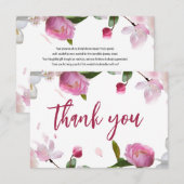 Multi Flóra Bruiloft Borrel Bedankkaart (Voorkant / Achterkant)