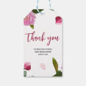 Multi Flóra Bruiloft Borrel Cadeaulabel (Achterkant)