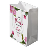 Multi Flora Bruiloft Feest Liefde & Dank Medium Cadeauzakje (Achterkant Gekanteld)