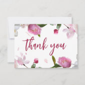 Multi Floral Bruiloftsfeest Bedankkaart (Voorkant)