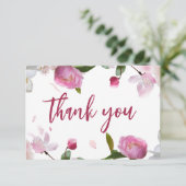 Multi Floral Bruiloftsfeest Bedankkaart (Staand voorkant)