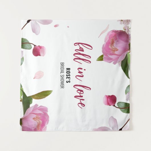 Multi Floral Vrijgezellenfeest Herfst in Liefde Wandkleed (Voorkant (horizontaal))