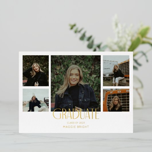 Multi foto 2023 afstudeer aankondiging  (Staand Voorkant)