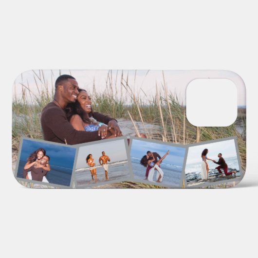 Multi Foto 5 Afbeelding Zig Zag Collage Landscape Case-Mate iPhone Case (Achterkant (horizontaal))