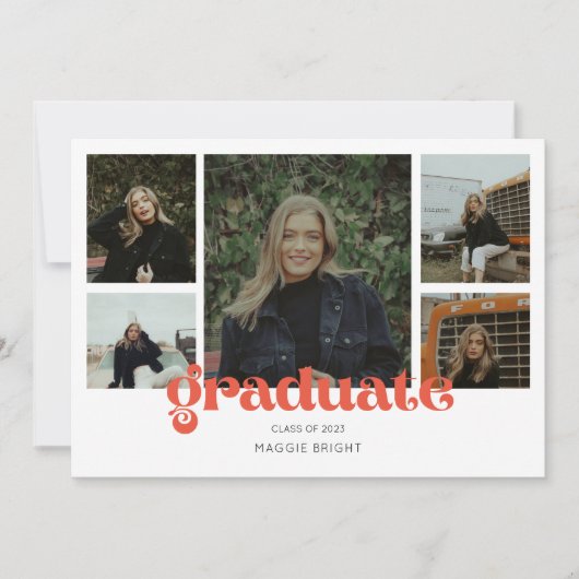 Multi-foto afstudeer aankondiging 2023 (Voorkant)