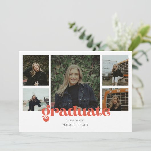 Multi-foto afstudeer aankondiging 2023 (Staand voorkant)