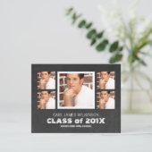 Multi Foto Afstuderen voor Mannen Aankondiging (Staand voorkant)
