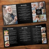 Multi-foto begrafenis / herdenking / viering van h drieluik programma