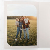 Multi Foto Collage Driehoekige Brief Vouw Uitnodig Drieluik Uitnodiging (Binnenzijde eerst)