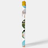 Multi Foto Collage Eenvoudig Modern Hexagoon Patro Case-Mate iPhone Case (Achterkant / Rechts)