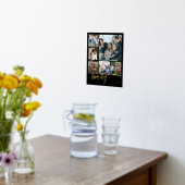 Multi foto collage familie script modern folie afdrukken (Laag (Keuken))